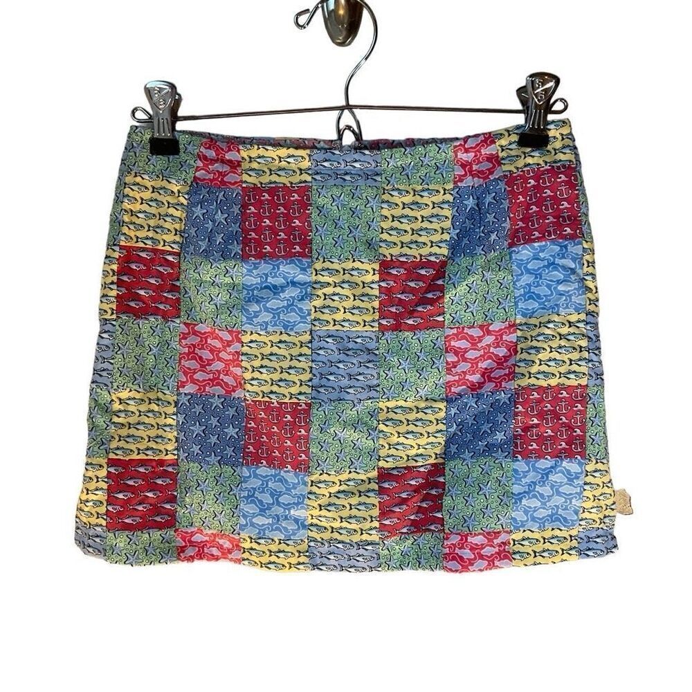Girl’s Vineyard Vines Patchwork Skort, 8